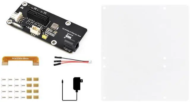 Main image of PCIe FFC Connector to Standard PCIe x1 Slot Adapter Expansion Board (C) for Raspberry Pi,Compatible with PCIe X1, X4, X8, and X16 Interface Devices