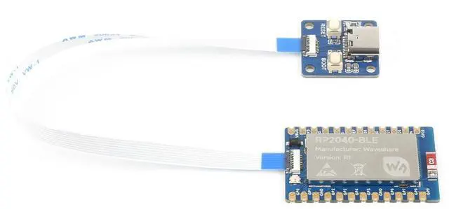 Main image of RP2040-BLE Mini Development Board with USB Port Adapter Board Based on Raspberry Pi Microcontroller Chip RP2040,Dual-Core Arm Processor,Supports Bluetooth 5.1 Dual Mode