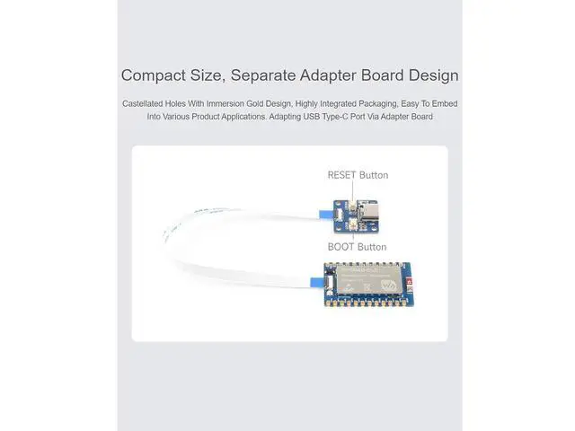 Alt view image 4 of 7 - RP2040-BLE Mini Development Board with USB Port Adapter Board Based on Raspberry Pi Microcontroller Chip RP2040,Dual-Core Arm Processor,Supports Bluetooth 5.1 Dual Mode