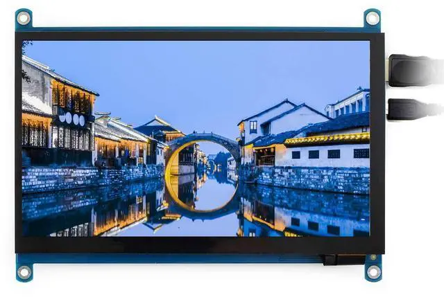 Main image of 7inch HDMI LCD (H) 1024x600 IPS Capacitive Touch Screen LCD Display HDMI Module for Raspberry Pi, Jetson Nano, BB Black, Banana Pi, Microsoft XBOX360 and Nintendo Switch