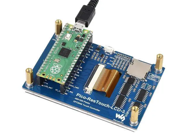 Alt view image 7 of 7 - for Raspberry Pi Pico LCD 3.5inch Touch Display Module 480×320 Resolution 65K Colors Display IPS Screen,Resistive Touch Controller XPT2046, ILI9488 Driver, Using SPI Bus