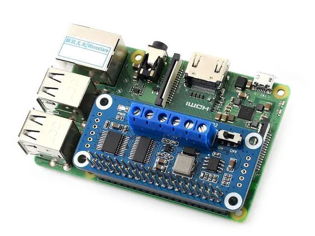 Alt view image 6 of 6 - Motor Driver HAT for Raspberry Pi Zero/Zero W/Zero WH/2B/3B/3B+ Onboard PCA9685 TB6612FNG Driving Two DC Motors I2C Interface 5V 3A
