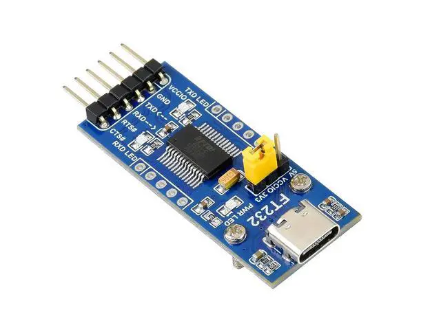 Alt view image 3 of 7 - FT232 USB to UART TTL Serial Converter Adapter Module 3.3V 5V USB UART Board (Type C) FT232RL USB to TTL Adapter Compatible with Mac OS, Linux, Android, Wince, Windows 7/8/8.1/10/11