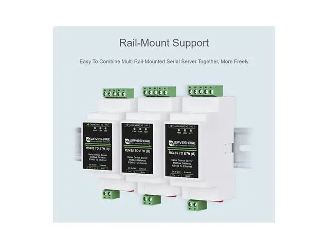 Alt view image 6 of 7 - RJ45 To RS485 Ethernet Module, Bi-Directional Transparent Transmission, Modbus Gateway Support, Multi Communication Modes