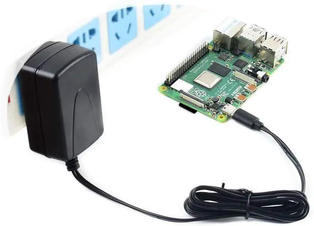 Alt view image 2 of 4 - for Raspberry Pi 4 Power Supply USB-C 5V 3A Adapter Charger with Multi Protections