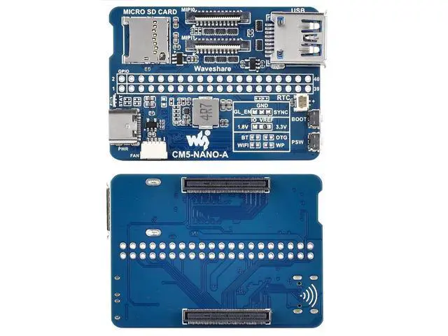 Alt view image 7 of 7 - Nano Base Board (A) for Raspberry Pi Compute Module 5 Lite/eMMC,CM5 Mini Expansion Board,Integrate Multiple Peripheral Interfaces