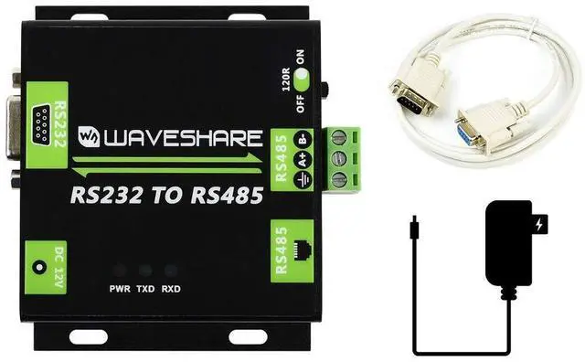 Main image of Industrial Electromagnetic Isolated RS232 TO RS485 Converter with Screw Terminal and RJ45 Connector for RS485,DB9 female Connector for RS232,ADI Magnetical Isolation,1200m Transmission Distance