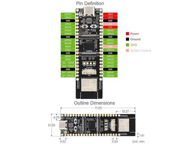 Alt view image 6 of 7 - ESP32-P4-WIFI6 Development Board Based On ESP32-P4 with Integrated ESP32-C6 Supports Wi-Fi 6 and Bluetooth 5,RISC-V 32-bit Dual-core and Single-core Processors