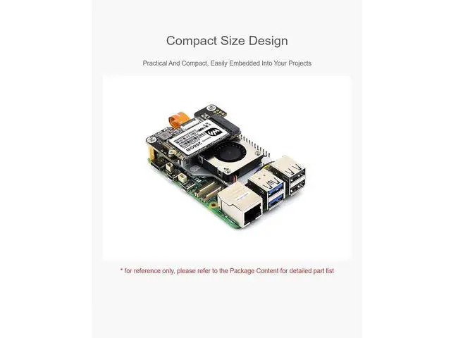 Alt view image 4 of 7 - PCIe to M.2 Mini Adapter Board for Raspberry Pi 5,PCIe to M.2 Adapter Support M.2 NVMe SSD 2230 2242,Supports Gen2 and Gen3 Modes