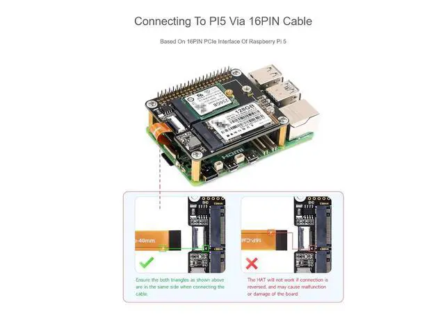 Alt view image 3 of 7 - PCIe to 2-ch M.2 Adapter for Raspberry Pi 5,2-Ch NVMe Protocol M.2 Solid State Drive Adapter,Support M.2 NVMe SSD 2230 2242,Supports PCIE X1 Gen2 Only