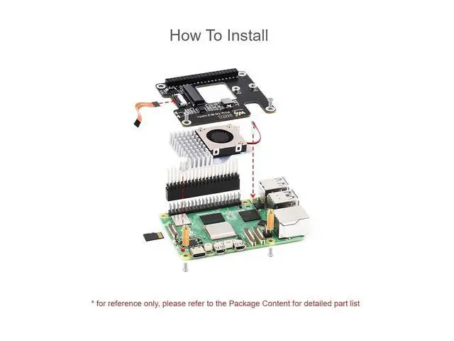 Alt view image 5 of 7 - PCIe to M.2 Adapter for Raspberry Pi 5,Support M.2 NVMe SSD 2230 2242,Supports Gen2 and Gen3 Modes