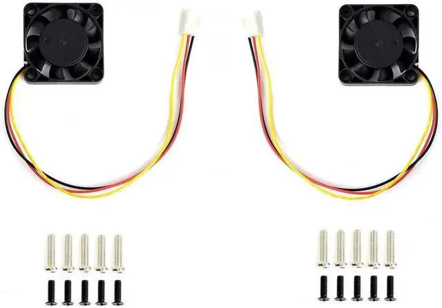 Main image of 2 Pack Dedicated DC 5V Cooling Fan Compatible with NVIDIA Jetson Nano Developer Kit and B01 Version 3PIN Reverse-Proof Connector 40mm×40mm×10mm Fan