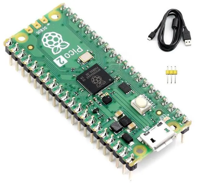 Main image of Colorful Pre-soldered Raspberry Pi Pico 2 Microcontroller Mini Development Board with Header,Based on Official RP2350 Chip,Dual-core & Dual-Architecture Design