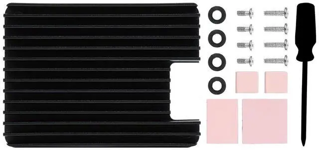Main image of Aluminum Alloy Heatsink B Compatible with Raspberry Pi Compute Module 4 CM4 Motherboard CM4 Base Board,with Antenna Notch