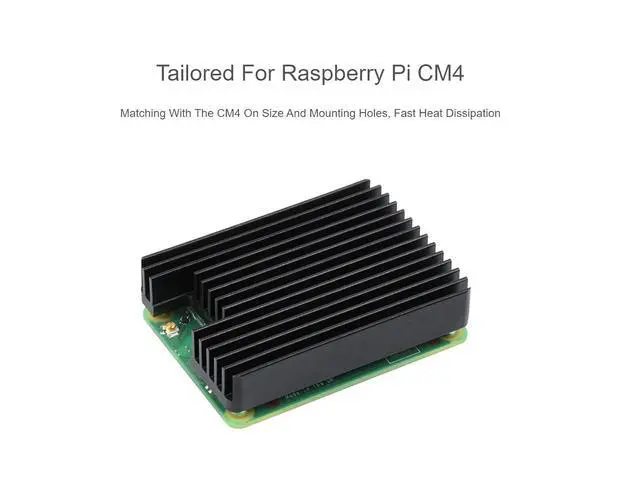 Alt view image 5 of 7 - Aluminum Alloy Heatsink B Compatible with Raspberry Pi Compute Module 4 CM4 Motherboard CM4 Base Board,with Antenna Notch