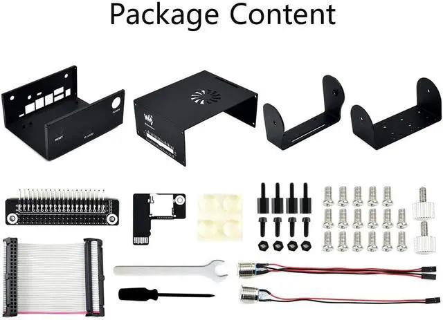 Alt view image 7 of 7 - Metal Case (C) Enclosure for Jetson Nano Developer Kit and B01 Version with Camera Holder,Reset,Power Buttons Compatible IMX219 Series Camera,Wireless-AC8265,Cooling Fan
