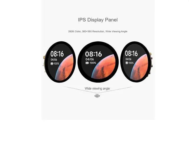 Alt view image 4 of 7 - ESP32-S3 1.85inch Round Display Development Board 360×360 Resolution 262K Color LCD, 32-bit LX7 Dual-core Processor,Supports WiFi & Bluetooth