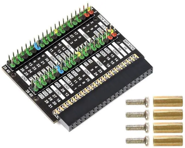 Main image of 2X 40 PIN GPIO Header Adapter Color-Coded Header Expansion Board for Raspberry Pi 400,Easy Expansion
