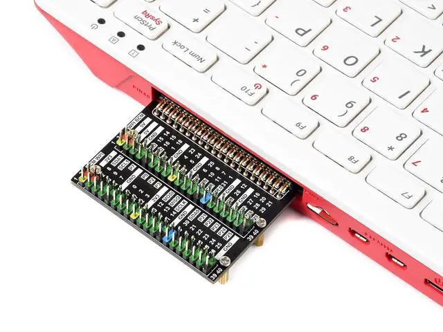 Alt view image 4 of 7 - 2X 40 PIN GPIO Header Adapter Color-Coded Header Expansion Board for Raspberry Pi 400,Easy Expansion