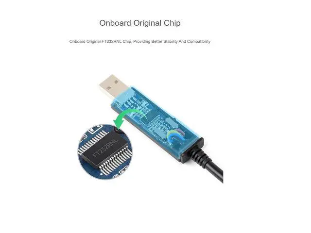 Alt view image 4 of 7 - USB to RS232/485 Serial Port Converter Adapter Cable with Original FT232RNL Chip,Supports Mac, Linux, Android, Win11/10/8.1/8/7,Supports 3.3V / 5V,RS232 / RS485 Communication Switching