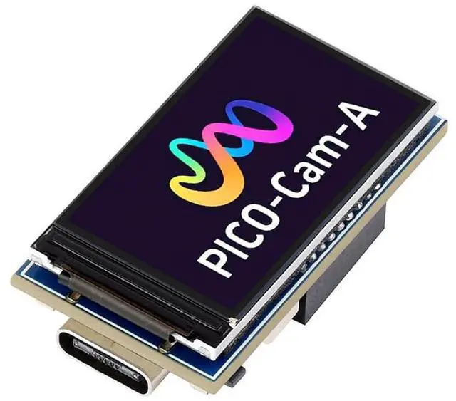 Main image of RP2040 MCU Camera Development Board Based on RP2040 Chip,Onboard HM01B0 Grayscale Camera,1.14inch IPS LCD Display