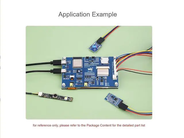 Alt view image 4 of 7 - ESP32-S3 4.3inch Capacitive Touch LCD Development Board with 2.4GHz WiFi and BLE 5 Support,32-bit LX7 Dual-core ProcessorOnboard CAN, RS485, I2C Interface