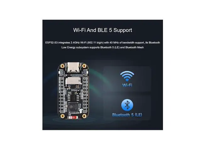 Alt view image 4 of 7 - ESP32-S3 1.47inch Touch Display Development Board with pre-soldered Header,172×320 Resolution 262K Color RGB LED,Supports 2.4GHz Wi-Fi/BLE 5