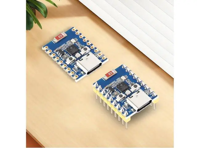 Alt view image 7 of 7 - 2 Pack ESP32-H2 Mini Development Board with pre-soldered Header Based on ESP32-H2FH4S chip,RISC-V 32-bit Single-core Processor,Supports BLE/Zigbee/Thread Wireless Communication,4MB Flash
