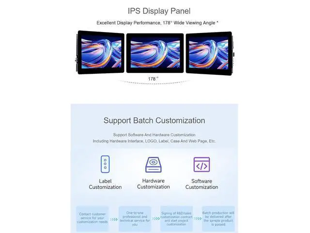 Alt view image 3 of 7 - ESP32-S3 5inch Display LCD Development Board 1024×600 Solution IPS Display with 2.4GHz WiFi and BLE 5 Support,32-bit LX7 Dual-core Processor