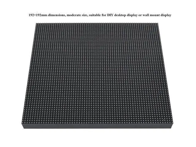 Alt view image 4 of 7 - 64×64 Pixels RGB Full-Color LED Matrix Panel Display 3mm Pitch LED Module Compatible with Arduino,4096 Individual RGB LEDs,Adjustable Brightness