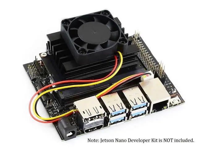 Alt view image 7 of 7 - for Jetson Nano Fan Dedicated DC 5V Cooling Fan with 3PIN Reverse-Proof Connector 40mm×40mm×10mm