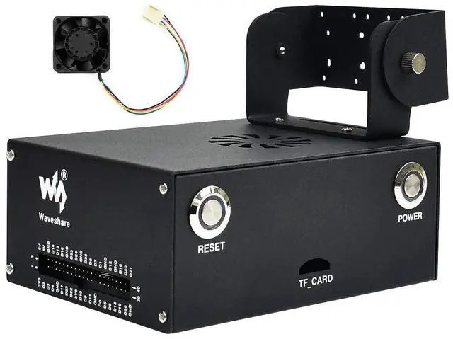 Main image of Metal Case (C) Enclosure with Fan for Jetson Nano Developer Kit and B01 Version with Camera Holder,Reset,Power Buttons Compatible IMX219 Series Camera,Wireless-AC8265
