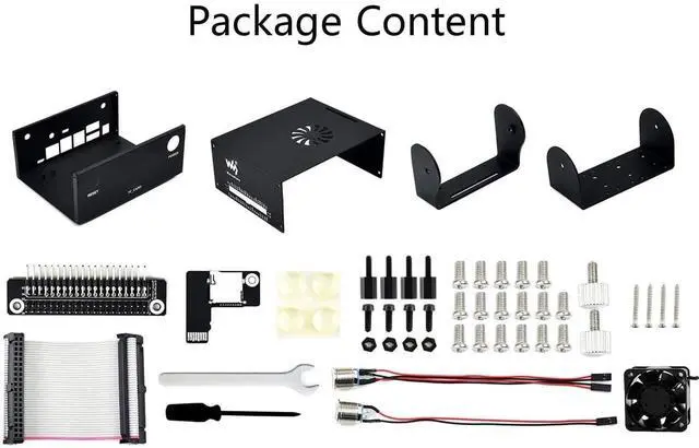 Alt view image 7 of 7 - Metal Case (C) Enclosure with Fan for Jetson Nano Developer Kit and B01 Version with Camera Holder,Reset,Power Buttons Compatible IMX219 Series Camera,Wireless-AC8265