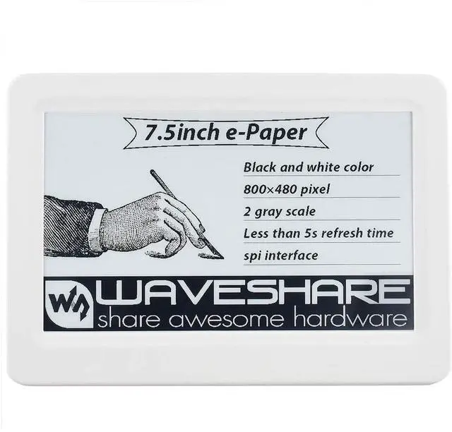 Main image of 7.5inch Passive NFC-Powered e-Paper Display V2 Black/White e-Ink Screen, Wireless Powering and Data Transfer No Battery Required, Refresh by Smartphone with NFC Function or NFC Reader