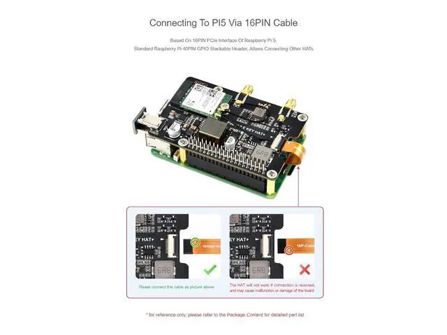 Alt view image 4 of 7 - PCIe to M.2 E Key HAT Compatible with Raspberry Pi 5,Compatible with NGFF (M.2 E Key) Wireless NIC,Suitable for A/E Key and E Key,USB Bluetooth Connection