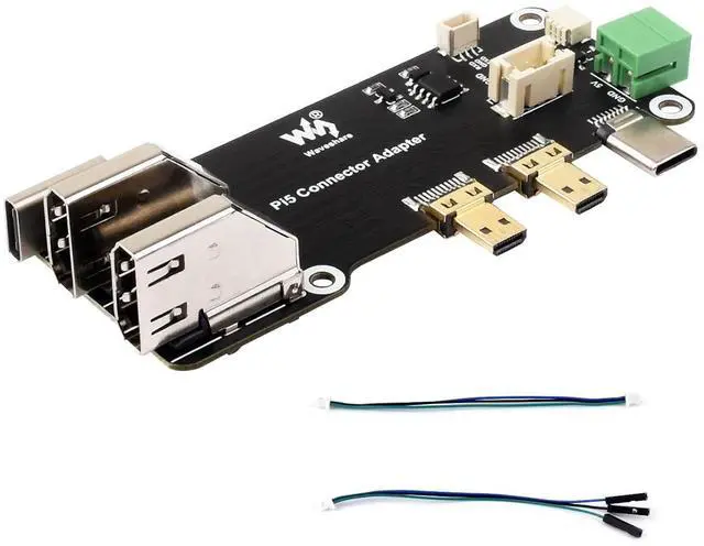 Main image of Micro HDMI to Female HDMI Multifunctional Adapter Board Compatible with Raspberry Pi 5/4 B,Easy to Connect The HDMI Screens,Supports Dual 4K Outputs