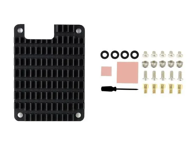 Alt view image 4 of 7 - Aluminum Alloy Heatsink Compatible with Raspberry Pi Compute Module 4 CM4 Motherboard CM4,Corrosion/Oxidation Resisting, Better Heat Dissipation