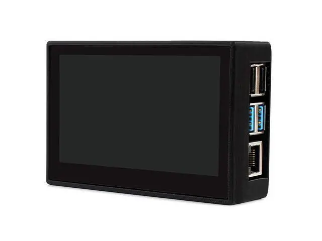 Alt view image 3 of 7 - 4.3inch DSI LCD Capacitive Touch Display with Protection Case for Raspberry Pi 4 B,800×480 Resolution IPS Screen Wide Angle,MIPI DSI Interface