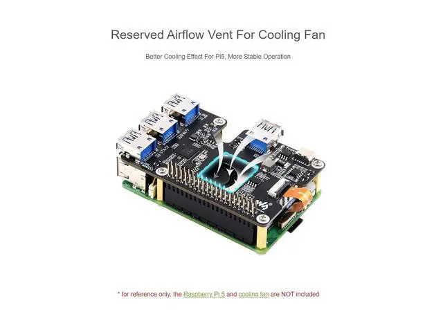 Alt view image 5 of 7 - PCIe to USB 3.2 Gen1 Expansion Card for Raspberry Pi 5, PCIe Interface to 4X High Speed USB 3.2 Gen1 Ports,Plug and Play