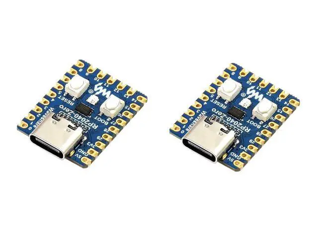 Alt view image 2 of 7 - 2 Pack RP2040-Zero Mini Board High-Performance Pico-Like MCU Board Based on Raspberry Pi Microcontroller Chip RP2040,USB-C Connector,Low-Cost, Support C/C++,MicroPython