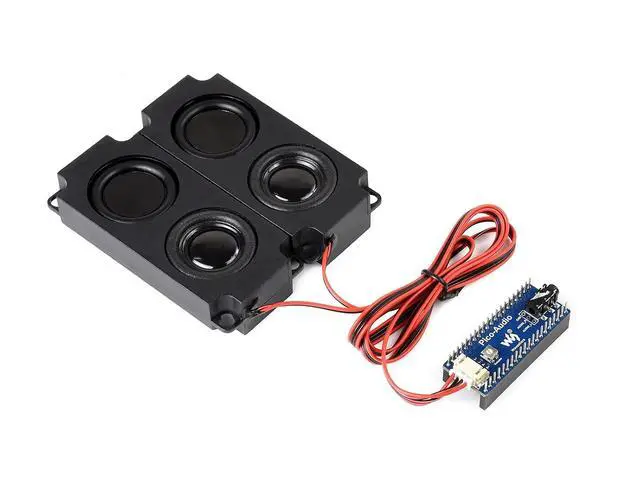 Alt view image 3 of 7 - Audio Module Expansion Board for Raspberry Pi Pico,Incorporates PCM5101A Low Power Stereo Decoder,I2S Bus,Dual Channels Speaker Headers, 3.5mm Audio Jack,Headphone Speaker Output Concurrently