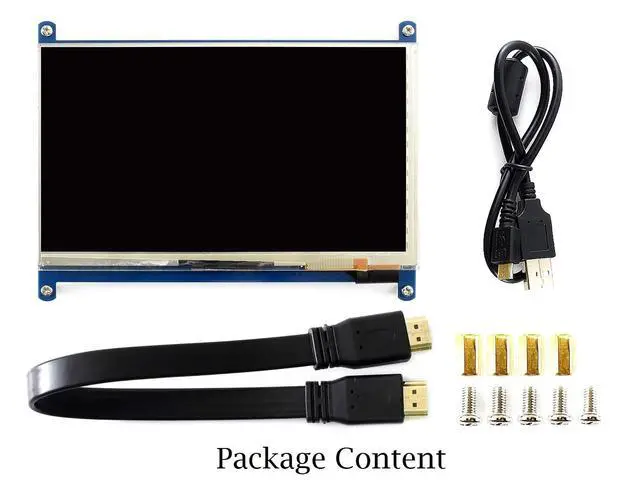 Alt view image 5 of 7 - 7 inch Capacitive Touch Screen IPS Display HDMI LCD Module 1024x600 Touchscreen for Raspberry Pi 4/3/2/1 Model B/B+/A+/BeagleBone Black/Banana Pi, Windows 10/8.1/8/7