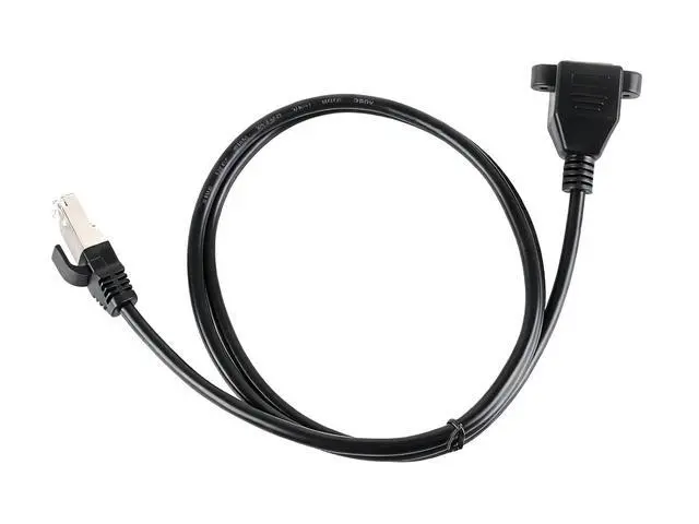Alt view image 7 of 7 - 2 Pack RJ45 CAT.5e Ethernet Extension Cable 1 Meter1000Mbps Transfer Speed Ethernet Cable,8P8C RJ45 Connector,Black