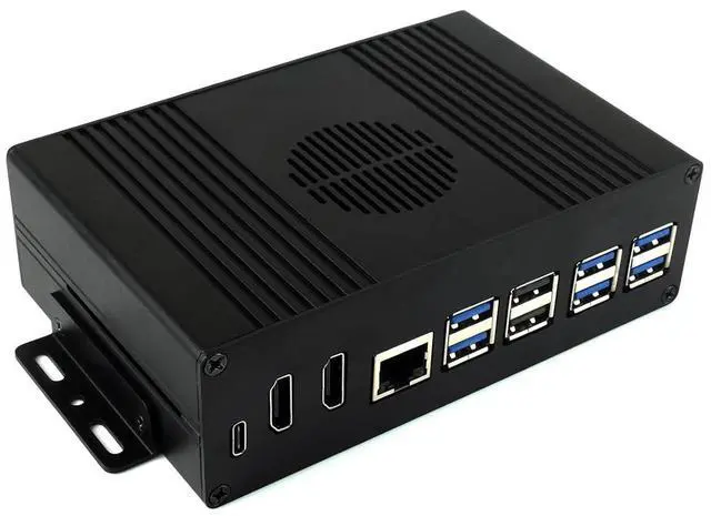 Main image of Multi-functional All-in-one Mini-Computer Kit Designed for Raspberry Pi 5,Aluminum Alloy Case+Pi5 HDMI and Type-C adapter+PCIe to 4-ch USB 3.2 Gen1 adapter
