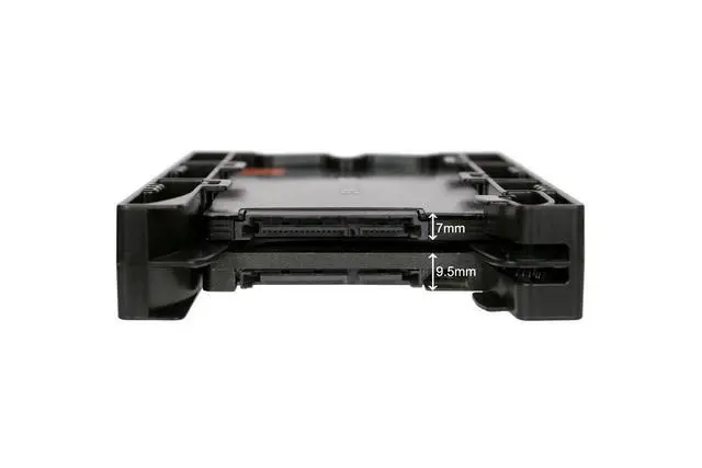 Alt view image 4 of 7 - Dual 2.5 inch to 3.5 inch HDD & SSD Light Weight Mounting Bracket Adapter for Internal 3.5" Drive Bay | EZ-Fit Lite MB290SP-B