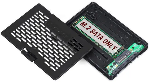 Main image of M.2 SATA SSD to 2.5 inch SATA III SSD Enclosure Adapter Tool Free | EZConvert MB703M2P-B