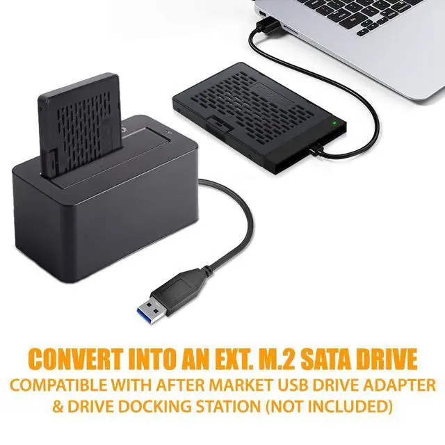 Alt view image 6 of 7 - M.2 SATA SSD to 2.5 inch SATA III SSD Enclosure Adapter Tool Free | EZConvert MB703M2P-B