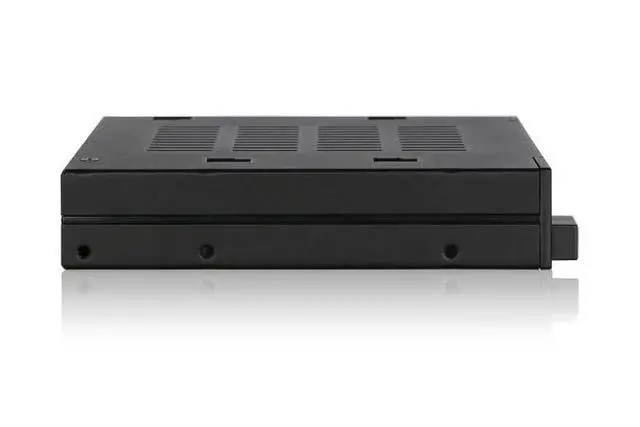 Alt view image 2 of 5 - Dual 2 Bay 2.5 SSD & HDD Dock Tool-Less Hot-Swap SATA / SAS Mobile Rack Enclosure for 3.5 Bay - flexiDOCK MB522SP-B