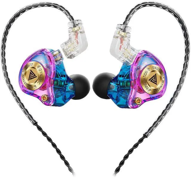 Main image of Wired Gaming Headphones IEM Earphones with 1DDQKZ ENZO in Ear Monitor, HiFi Detachable Cable Earbuds, Bass Sound with New 11mm Dynamic Driver for Video Music Gaming (Colorful)