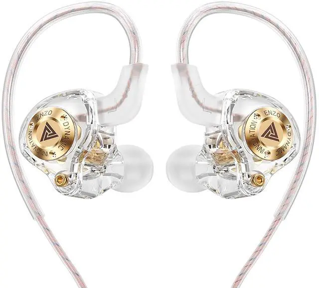 Main image of Wired Gaming Headphones IEM Earphones with 1DDQKZ ENZO in Ear Monitor, HiFi USB C Earbuds, Bass Sound with New 11mm Dynamic Driver for Video Music Gaming (White)